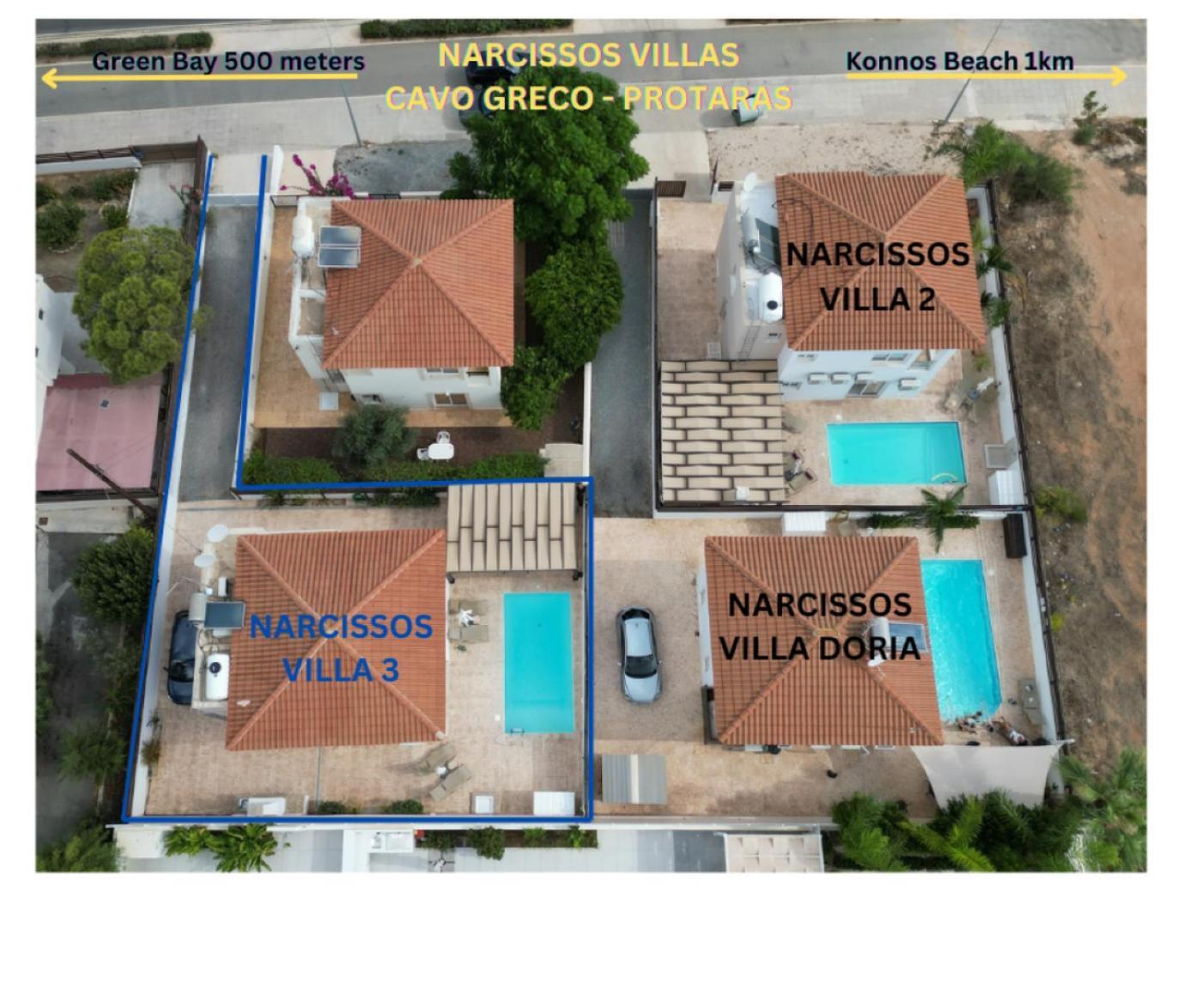 Narcissos Villa 3 Protaras Exterior photo